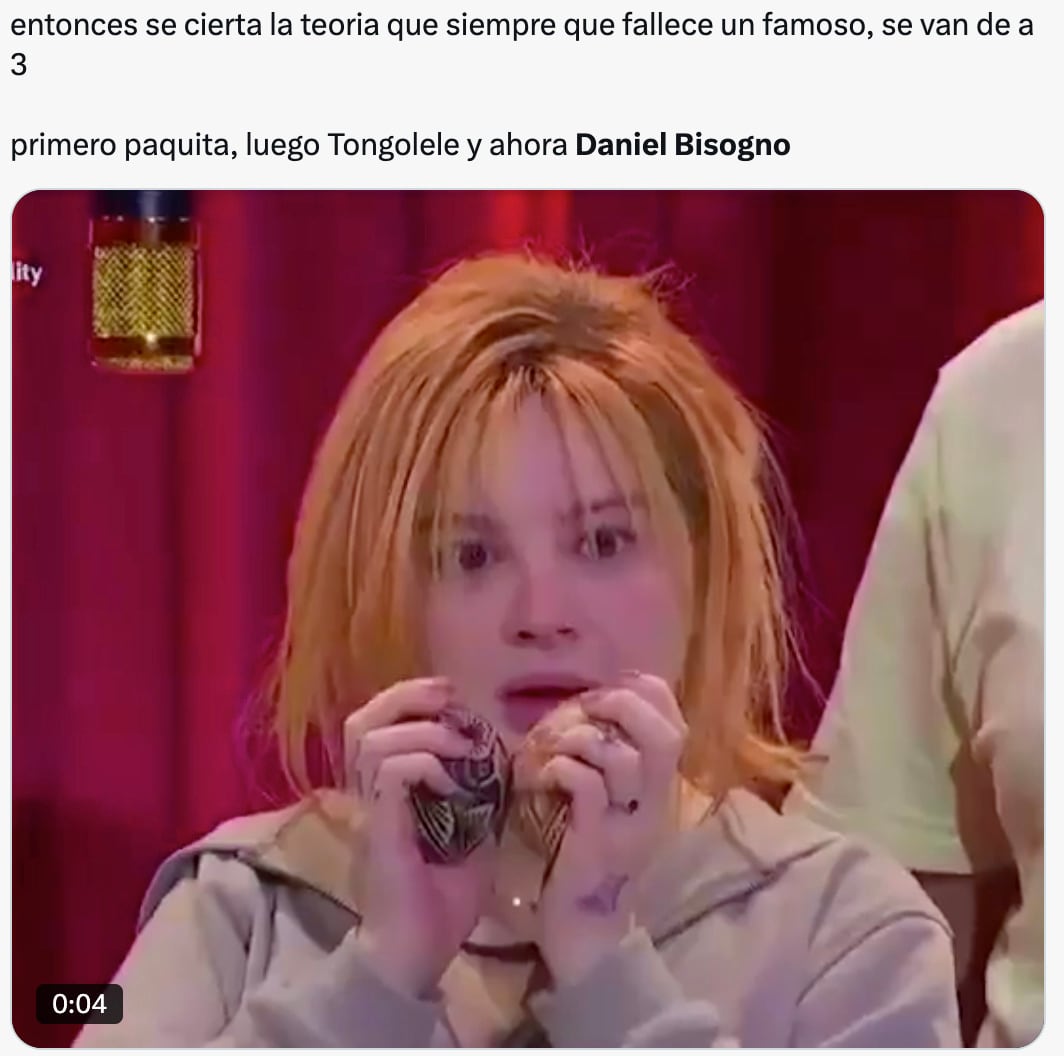 Memes de la muerte de Daniel Bisogno