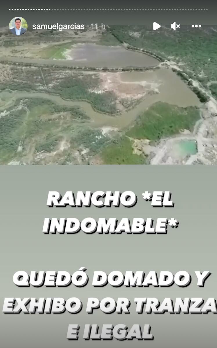 Represas en rancho 'El Indomable', propiedad de Lalo Mora