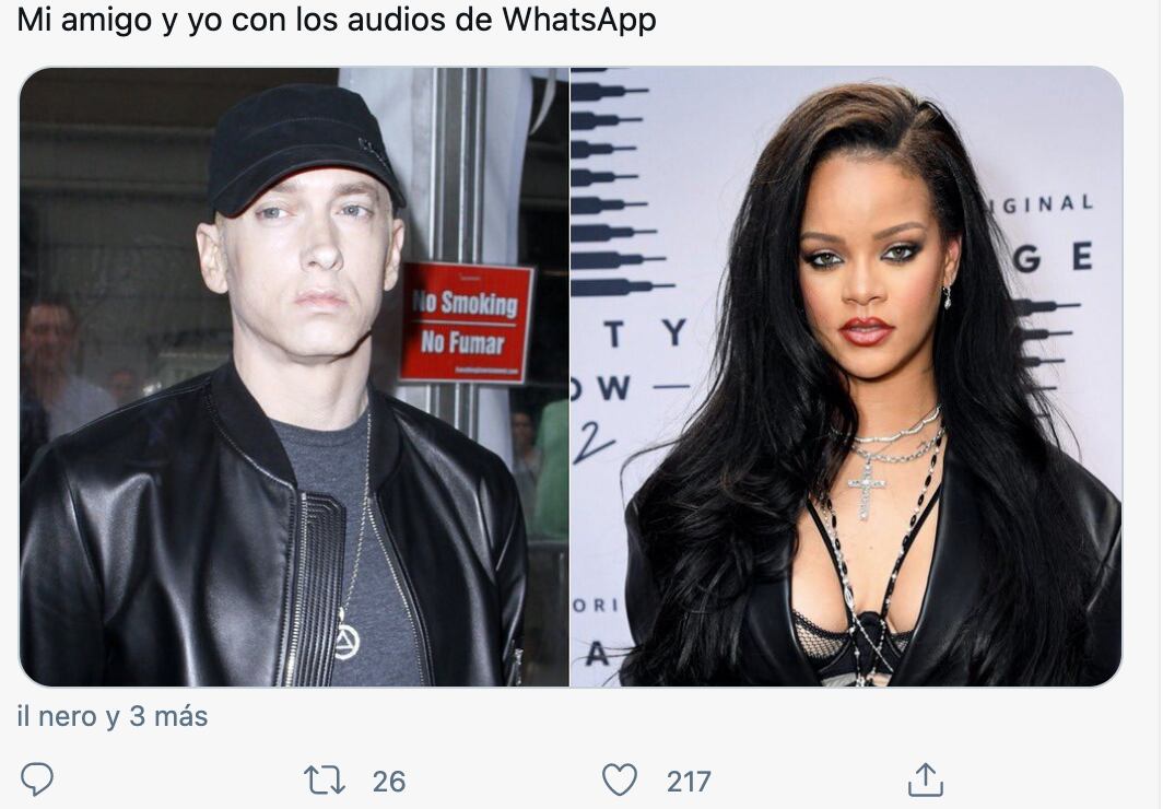 Memes sobre la aceleración de audios en WhatsApp