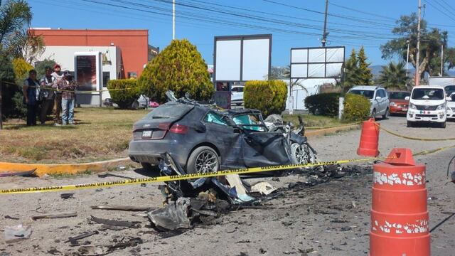 Accidente de Audi en la autopista México-Pachuca