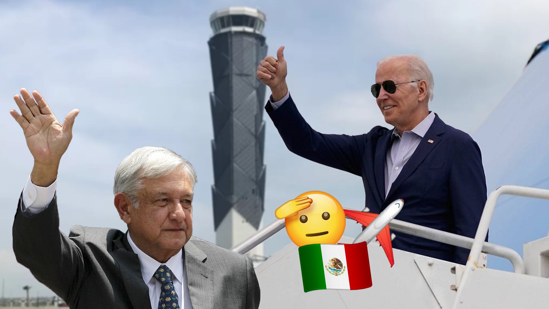AMLO le pide a Joe Biden llegar a México desde el AIFA