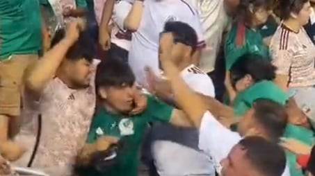 Estalla la violencia entre fans de la Selección Mexicana en la Copa Oro