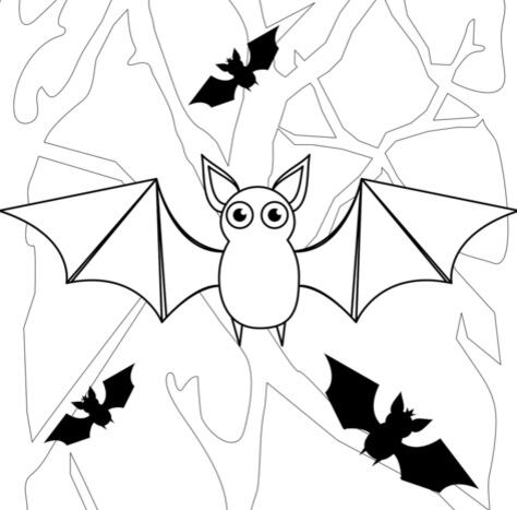 Dibujo Día de Apreciación de los Murciélagos