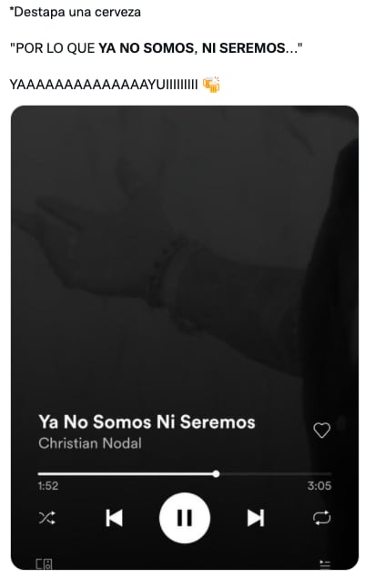 Memes 'Ya no somos ni seremos' de Christian Nodal