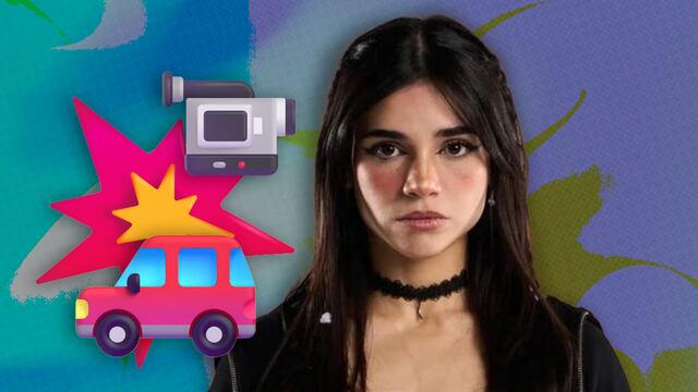 Alana Flores chocó su auto en una transmisión en vivo