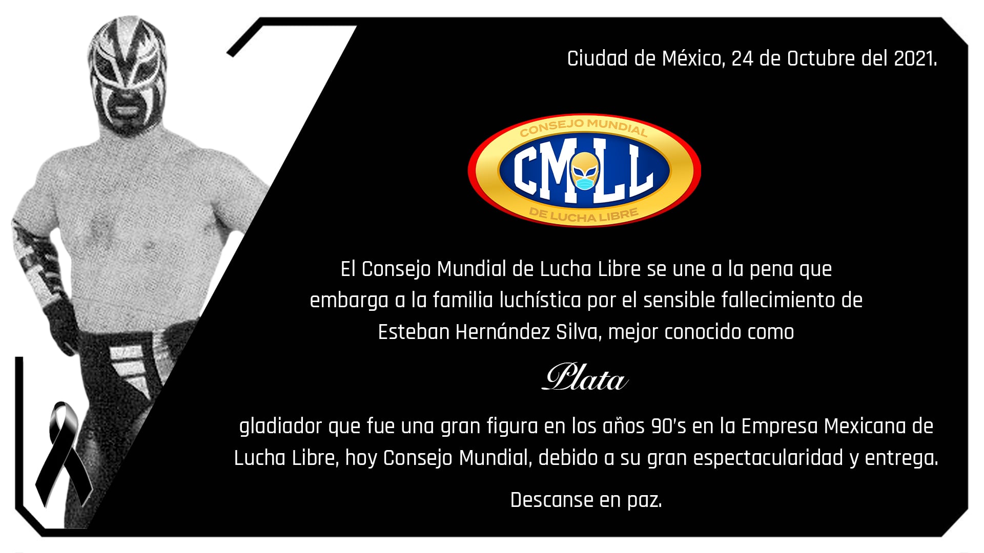 Luto por Plata en el CMLL