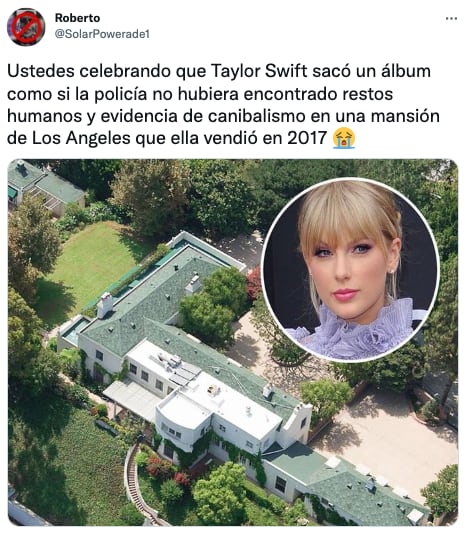 restos humanos en casa de Taylor Swift