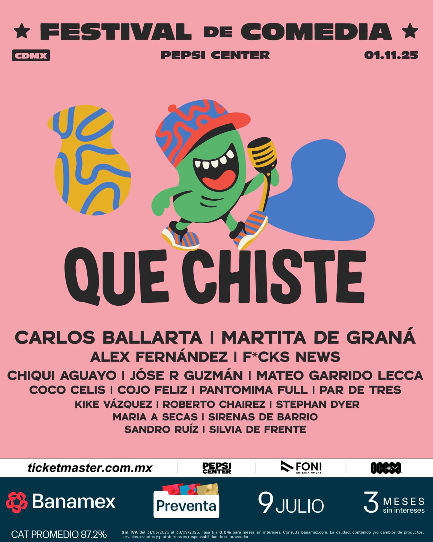 Festival de Comedia en el Pepsi Center WTC