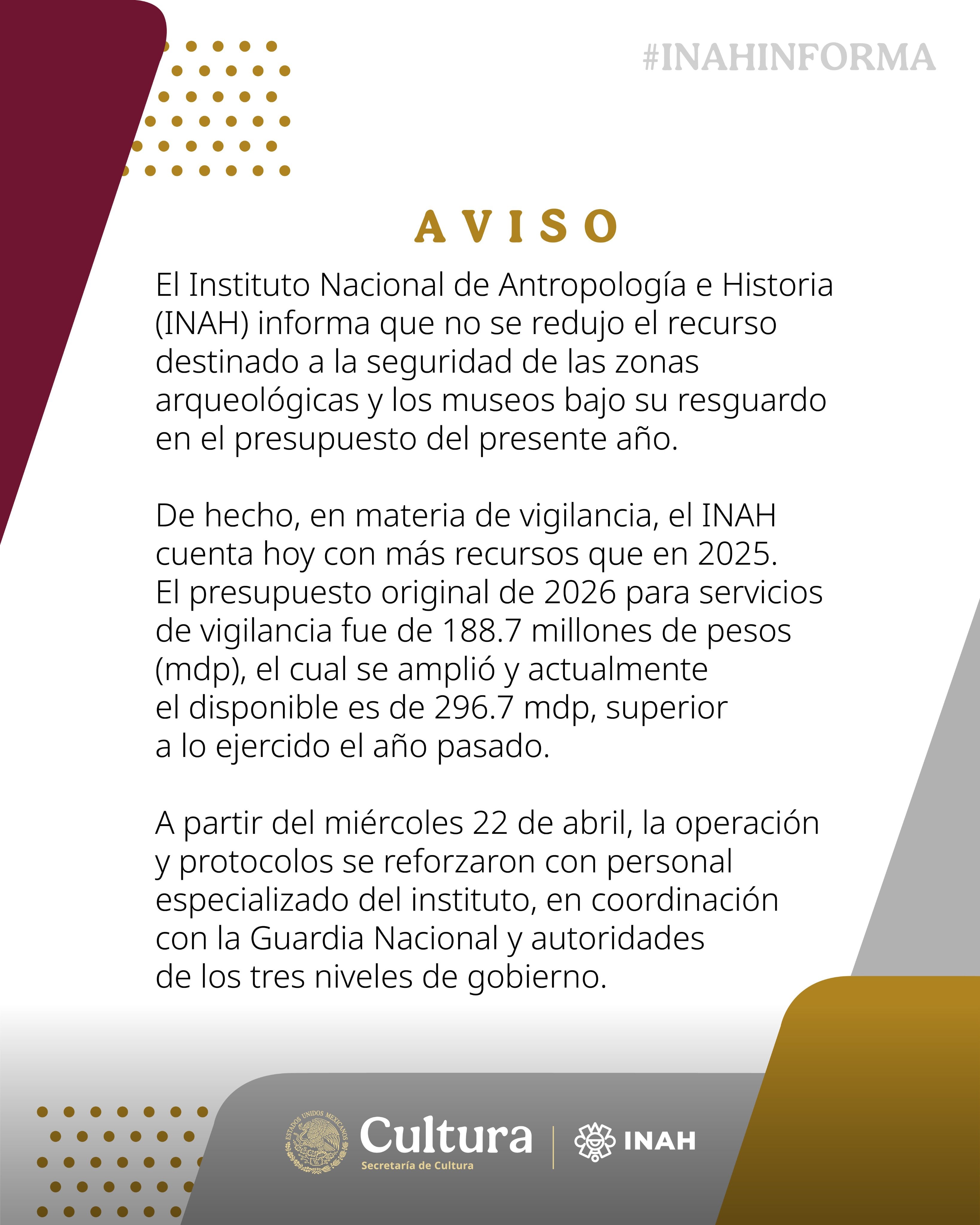 INAH niega recorte a Teotihuacán y confirma inversión de 30 millones de pesos