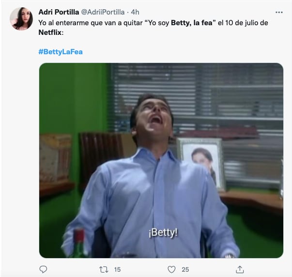 Yo soy Betty, la Fea abandonará Netflix; así reaccionan con memes