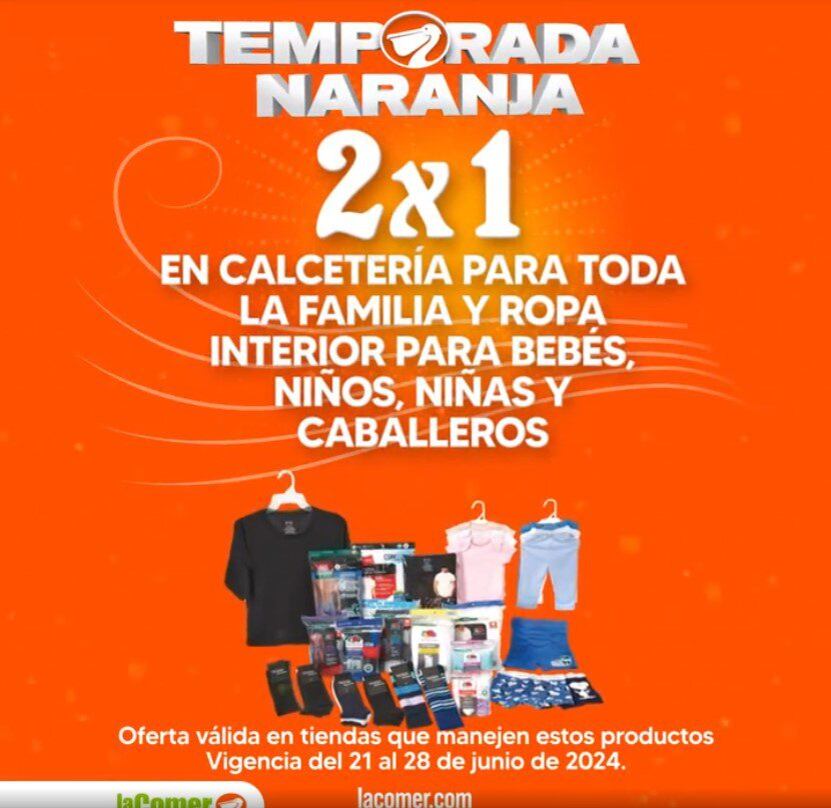 Ofertas La Comer Temporada Naranja 24 al 28 de junio 2024