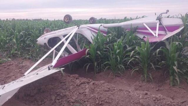 Desplome de avioneta en Novalato, Sinaloa con tripulantes ilesos