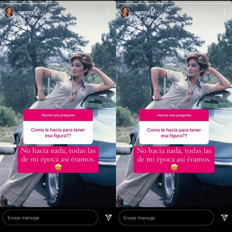 Instagram; Ana Martín habla sobre su figura.