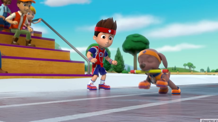 Paw Patrol practicando deporte