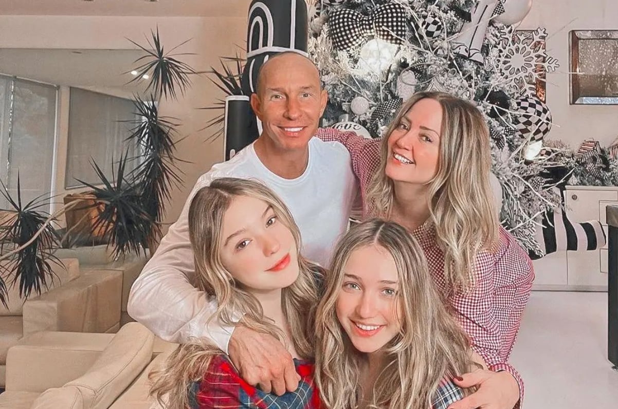 Andrea Legarreta, Erik Rubín e hijas