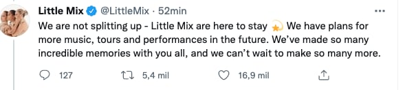 Little Mix asegura que no se va a separar