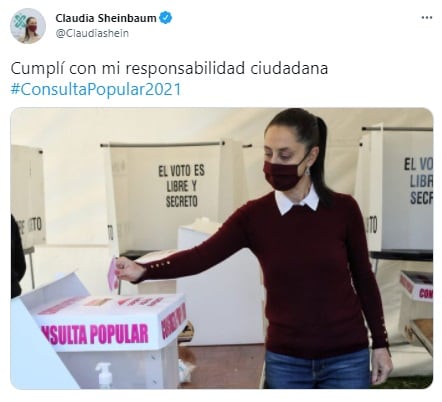 Claudia Sheinbaum sobre la Consulta Popular