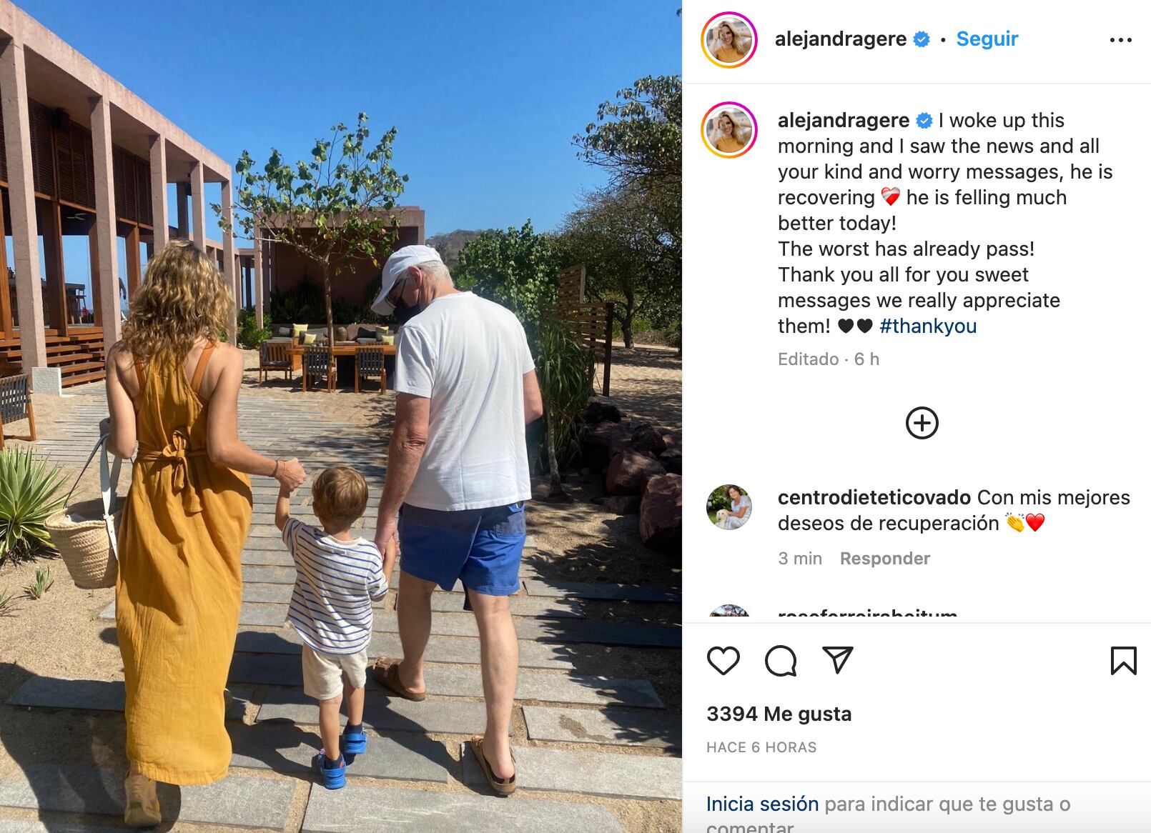 Alejandra Silva Gere, esposa de Richard Gere habla sobre la salud del actor