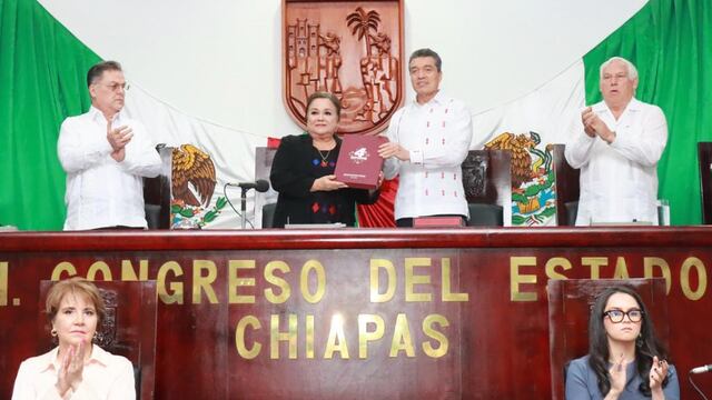 Rutilio Escandón al presentar su cuarto informe de gobierno