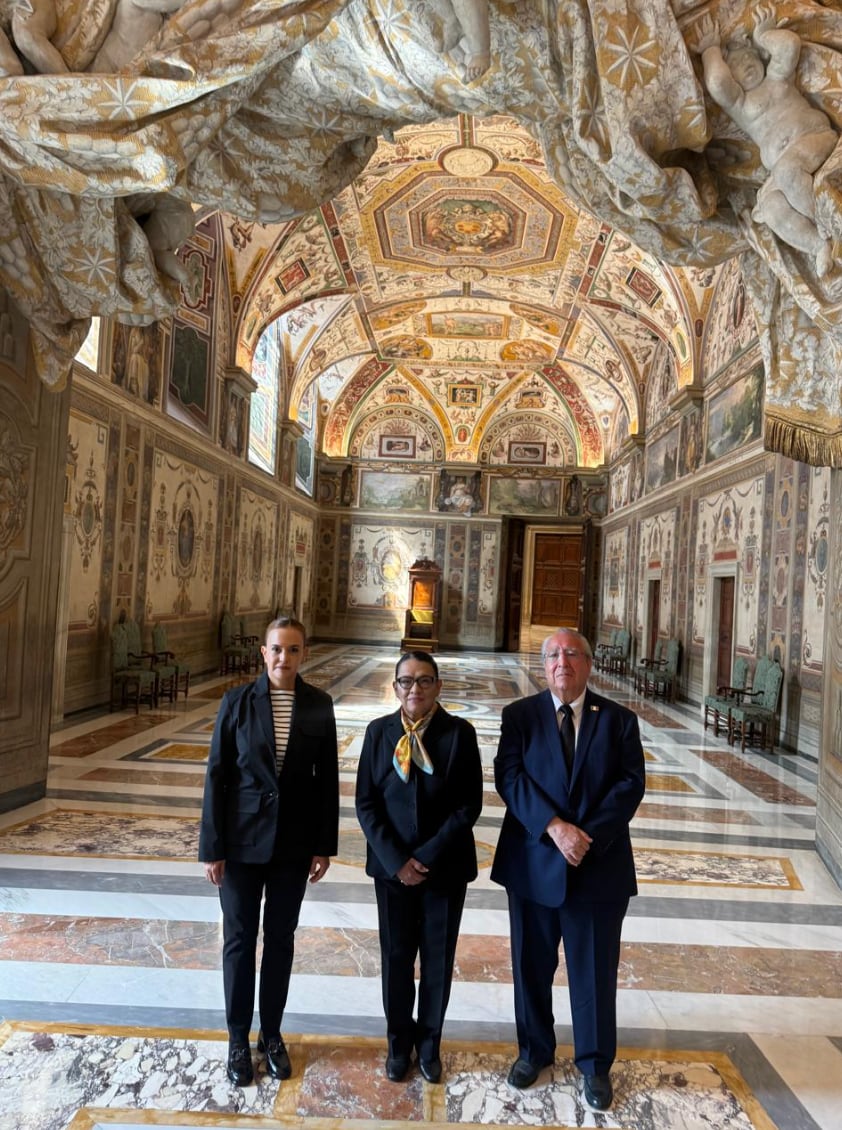 En el funeral del papa Francisco