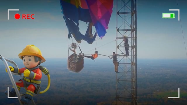 Globo aerostático queda suspendido a 270 metros del suelo en Texas