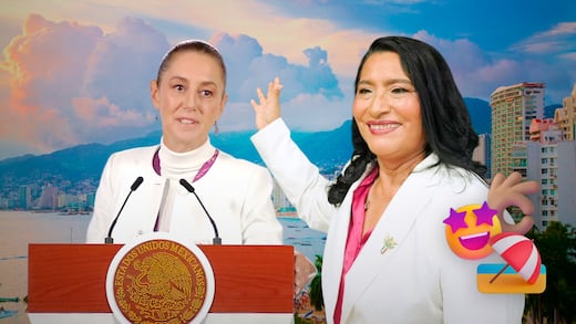 Abelina López recibe a Claudia Sheinbaum: “Acapulco tiene playas limpias”