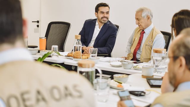 Jorge Álvarez Máynez se reunió con observadores electorales de la OEA