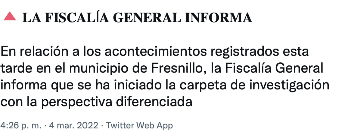 Fiscalía de Zacatecas