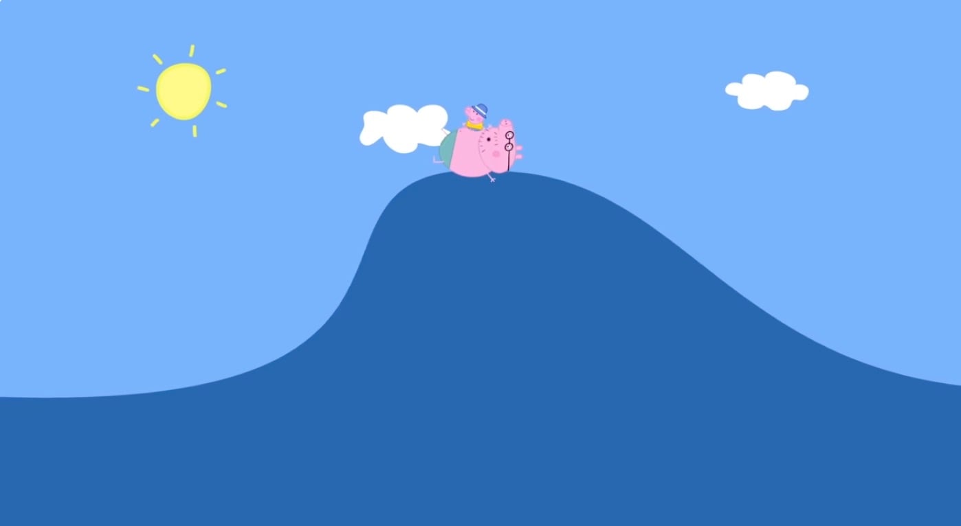 Peppa Pig por Día Internacional del Surf