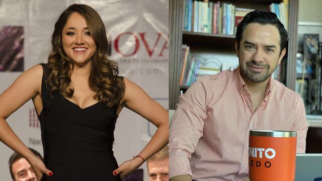 Sherlyn y el diputado Chanito de Quintana Roo.