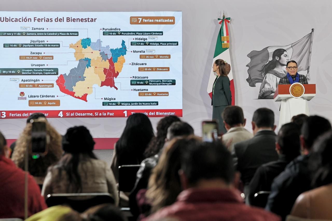 Ferias del Bienestar en Michoacán superan las 74 mil atenciones