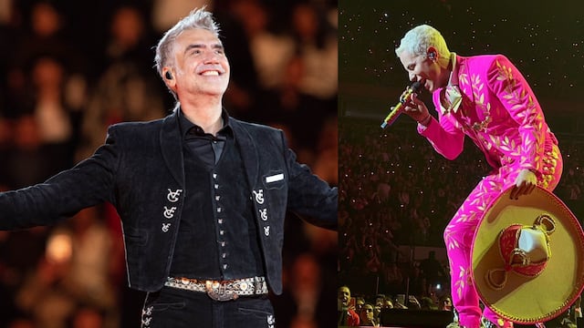 Esto dijo Alejandro Fernández del traje de charro rosa de Christian Chávez.