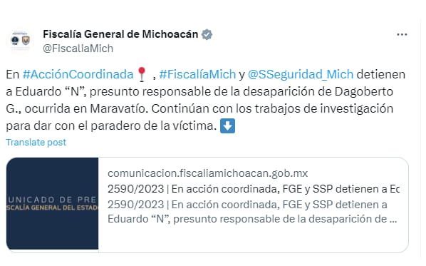 Captura de pantalla FGE