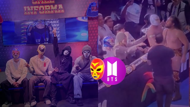 BTS sorprende con aparición en la Arena México para ver a Místico