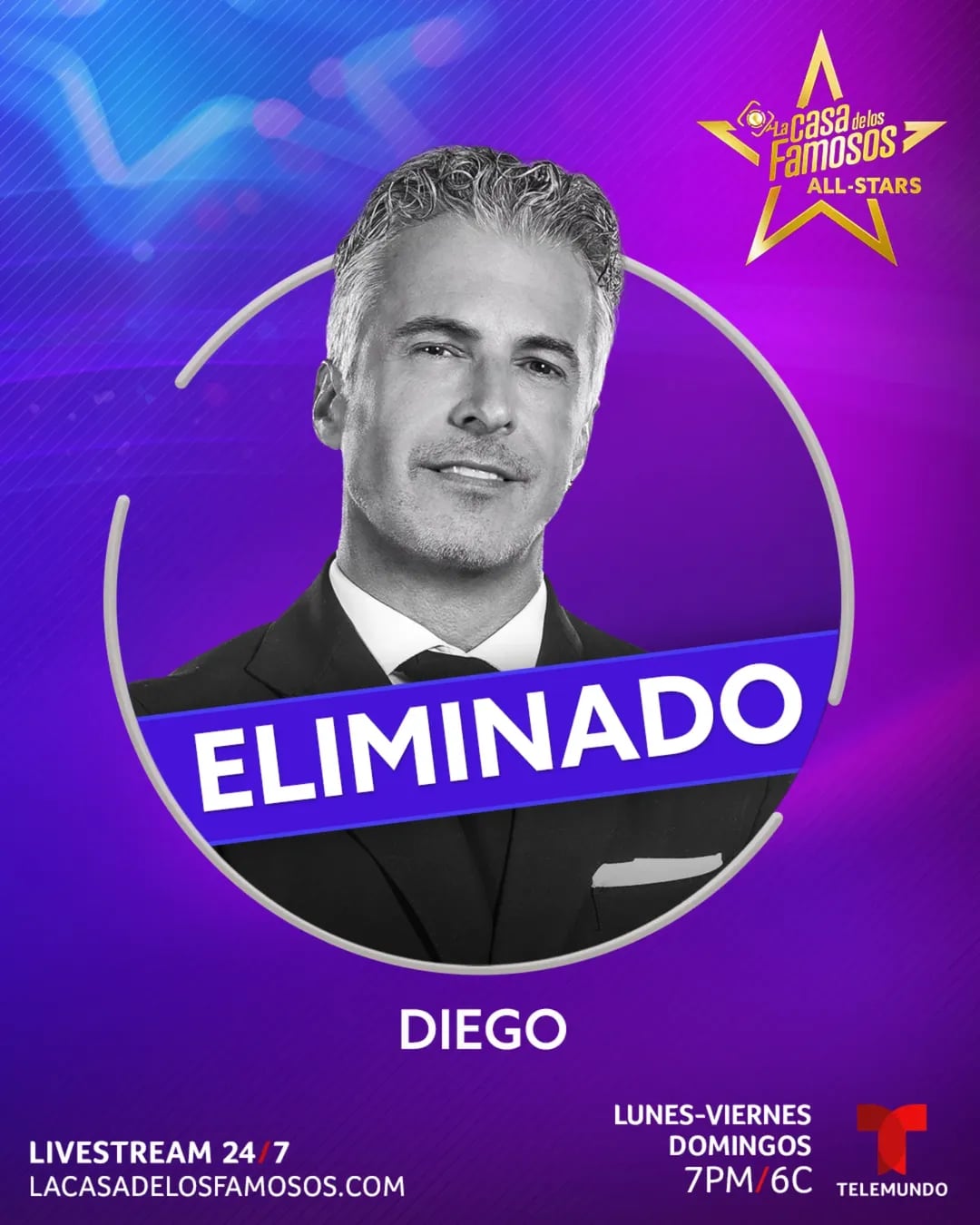 Diego Soldano, duodécimo eliminado de La Casa de los Famosos All Stars