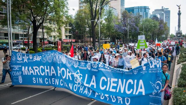 Marcha por la ciencia realizada el 14 de abril pasado.