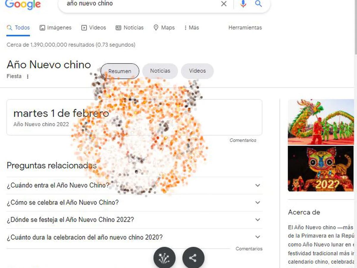 Nuevo doodle de Google del Año Nuevo Lunar 2022