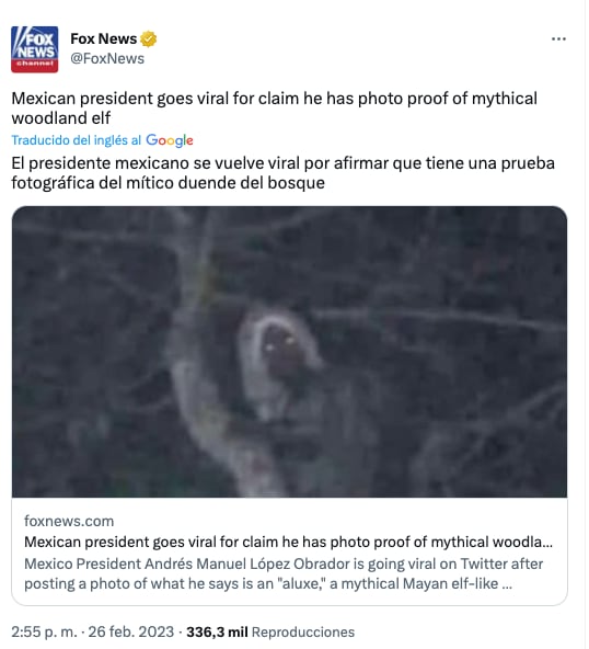 Fox News retoma noticia aluxe fake de AMLO