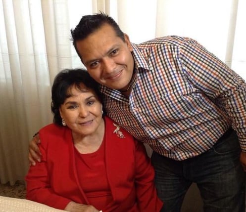 Carmen Salinas y Gustavo Briones.