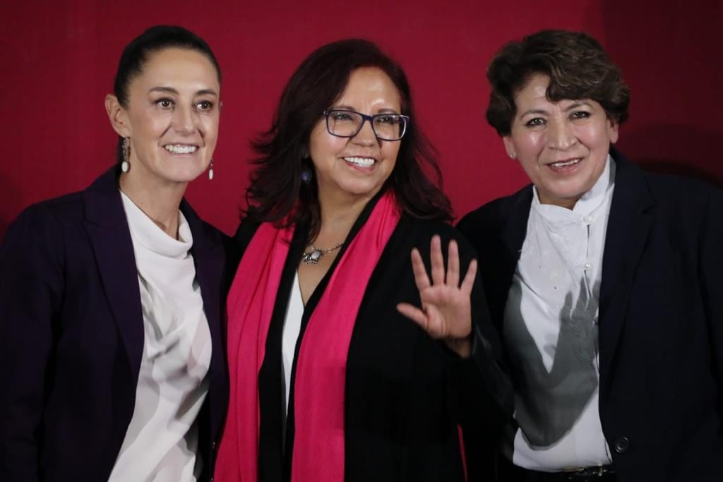 Claudia Sheinbaum, Leticia Ramírez y Delfina Gómez