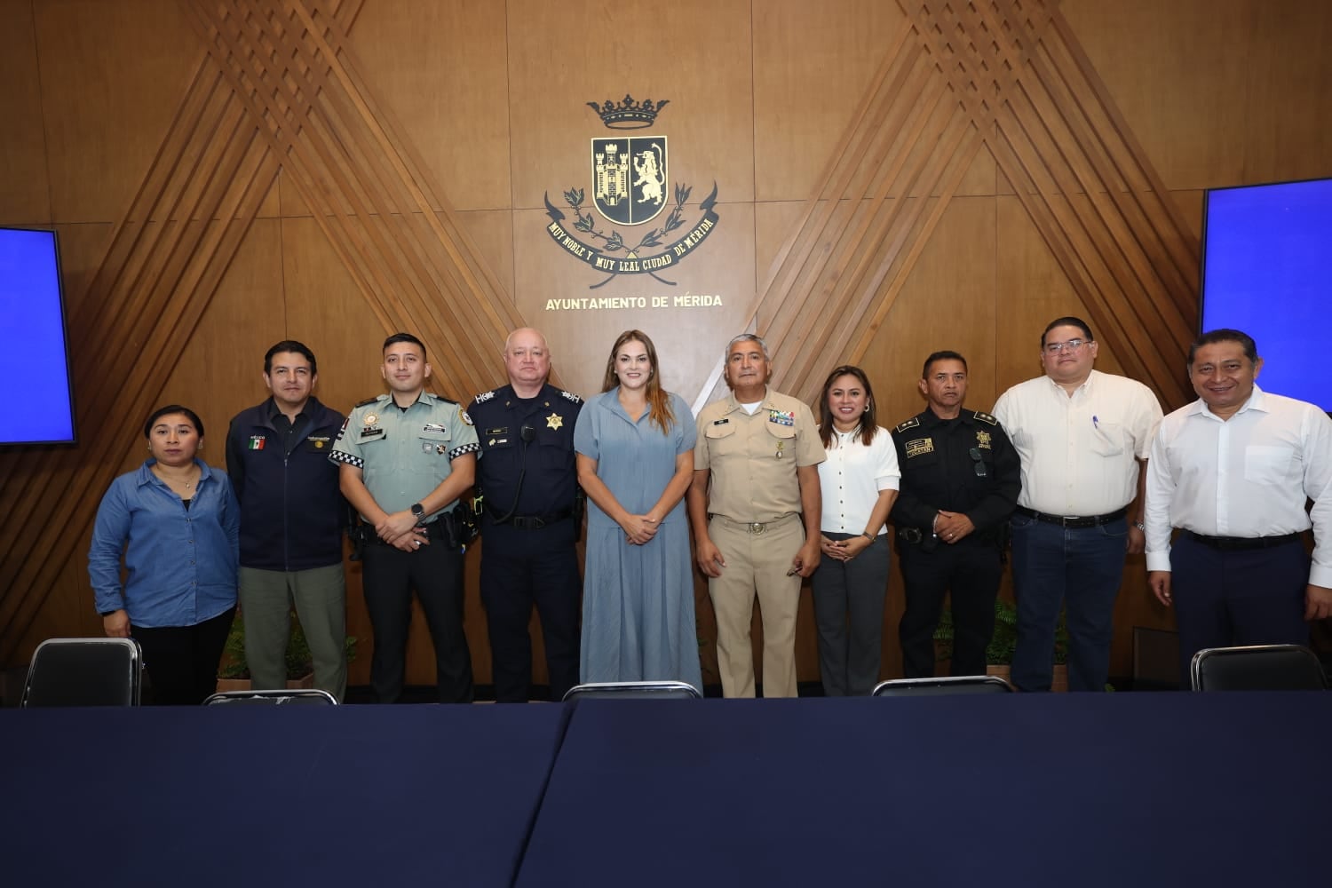 Cecilia Patrón destaca coordinación para fortalecer seguridad en Mérida.
