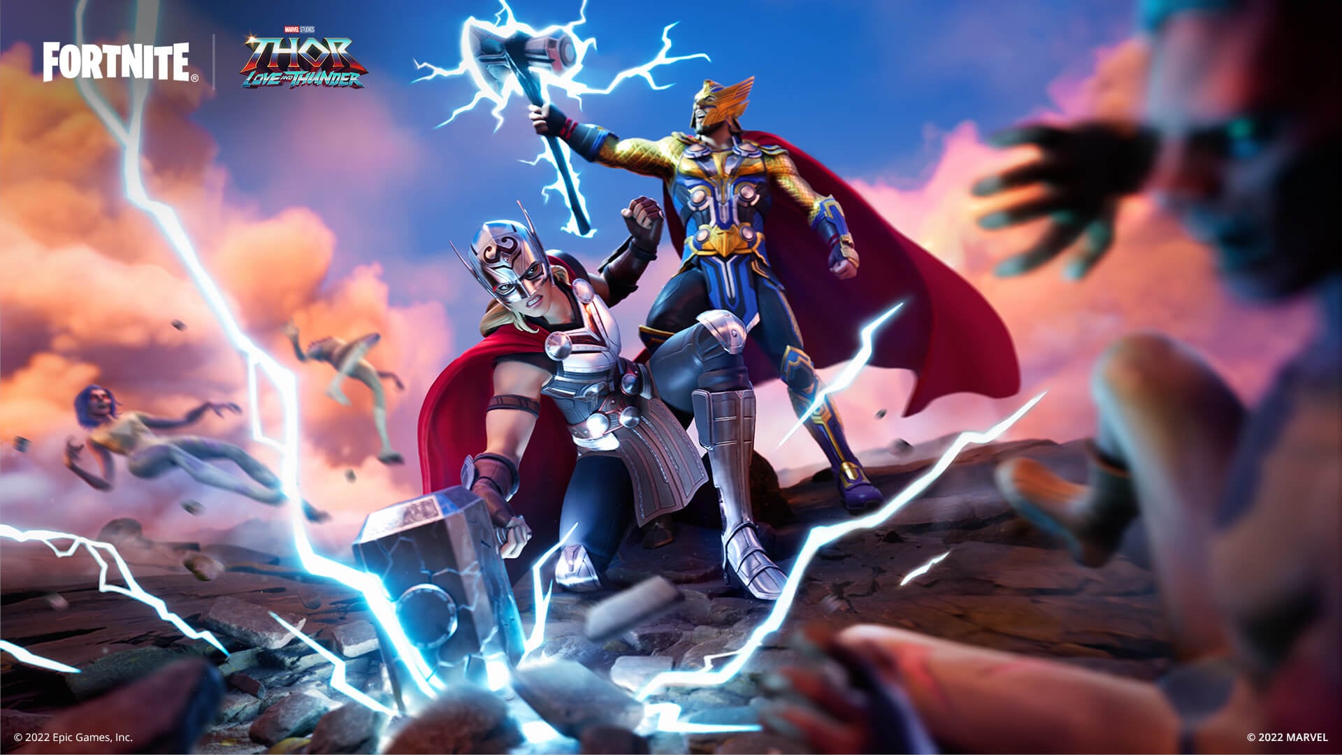 Skins de Thor y Mighty Thor de 'Thor: Love and Thunder' para Fortnite