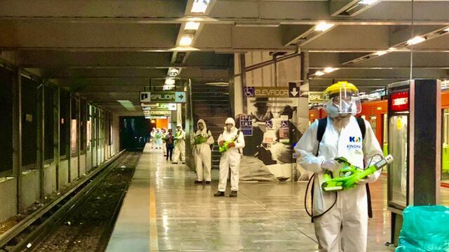 Desinfección Metro CDMX