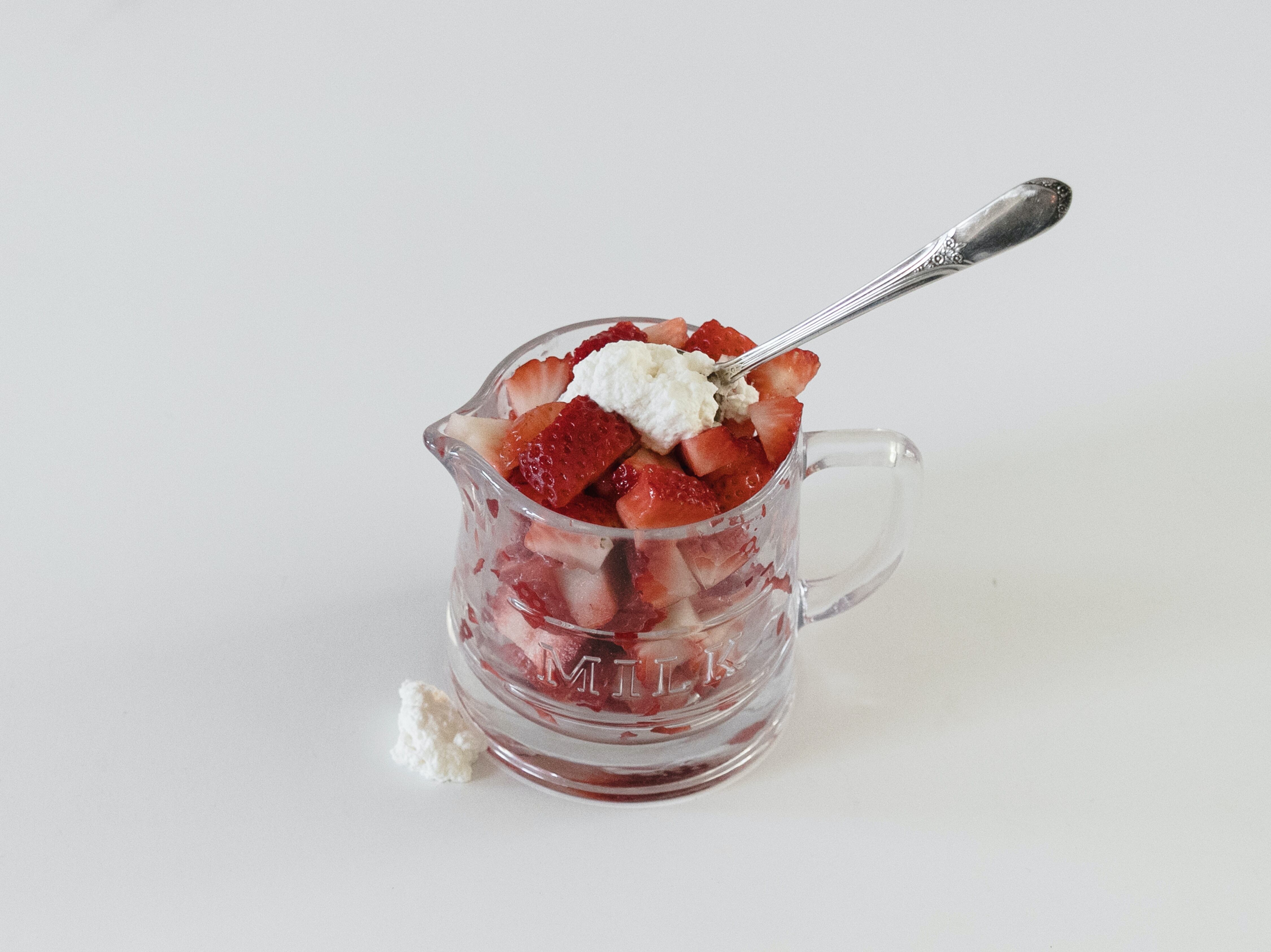 Fresas con crema