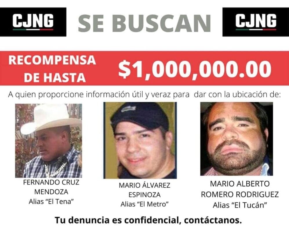 Recompensa del CJNG