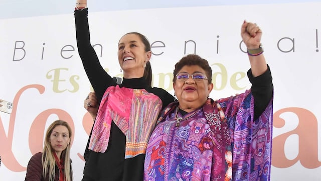 Ernestina Goody y Claudia Sheinbaum