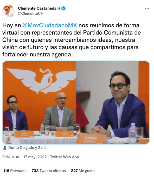 Tuit de Clemente Castañeda