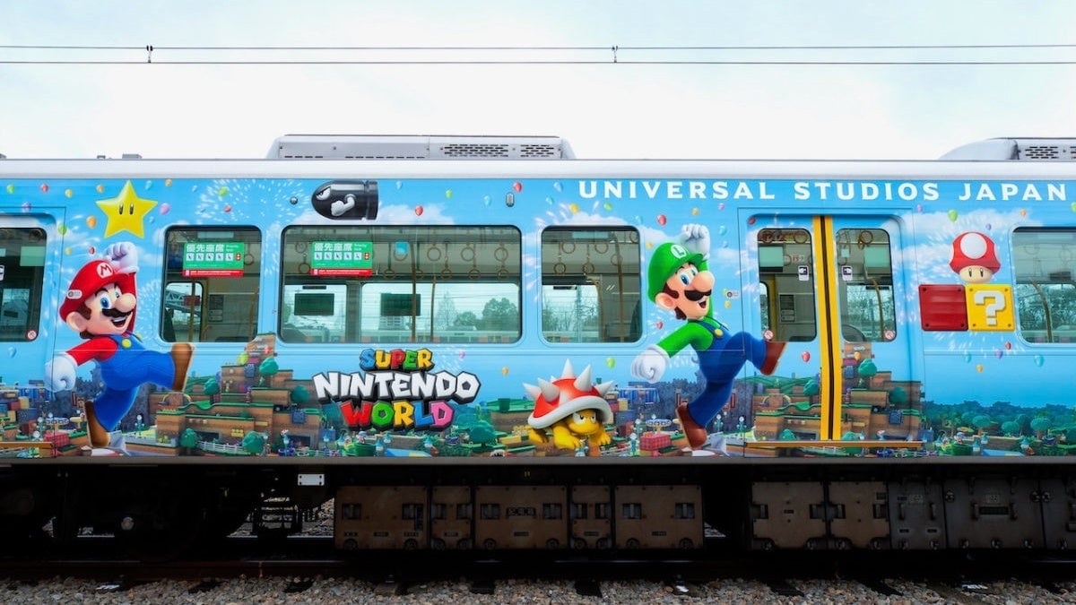 Tren temático de 'Super Nintendo World'