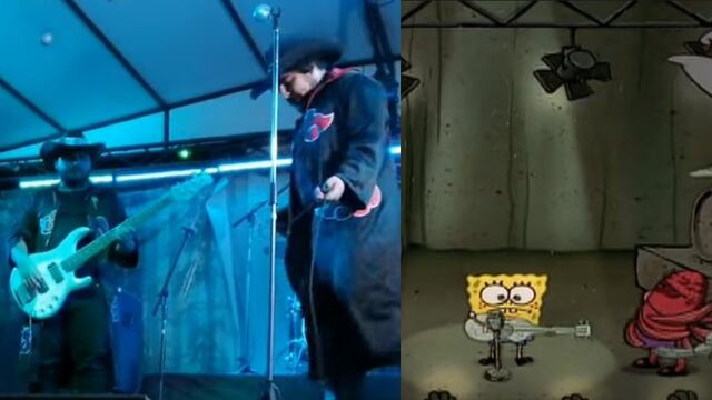 Banda Otaku tocando tema de Bob Esponja