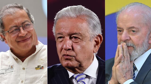 Gustavo Petro, AMLO y Lula da Silva